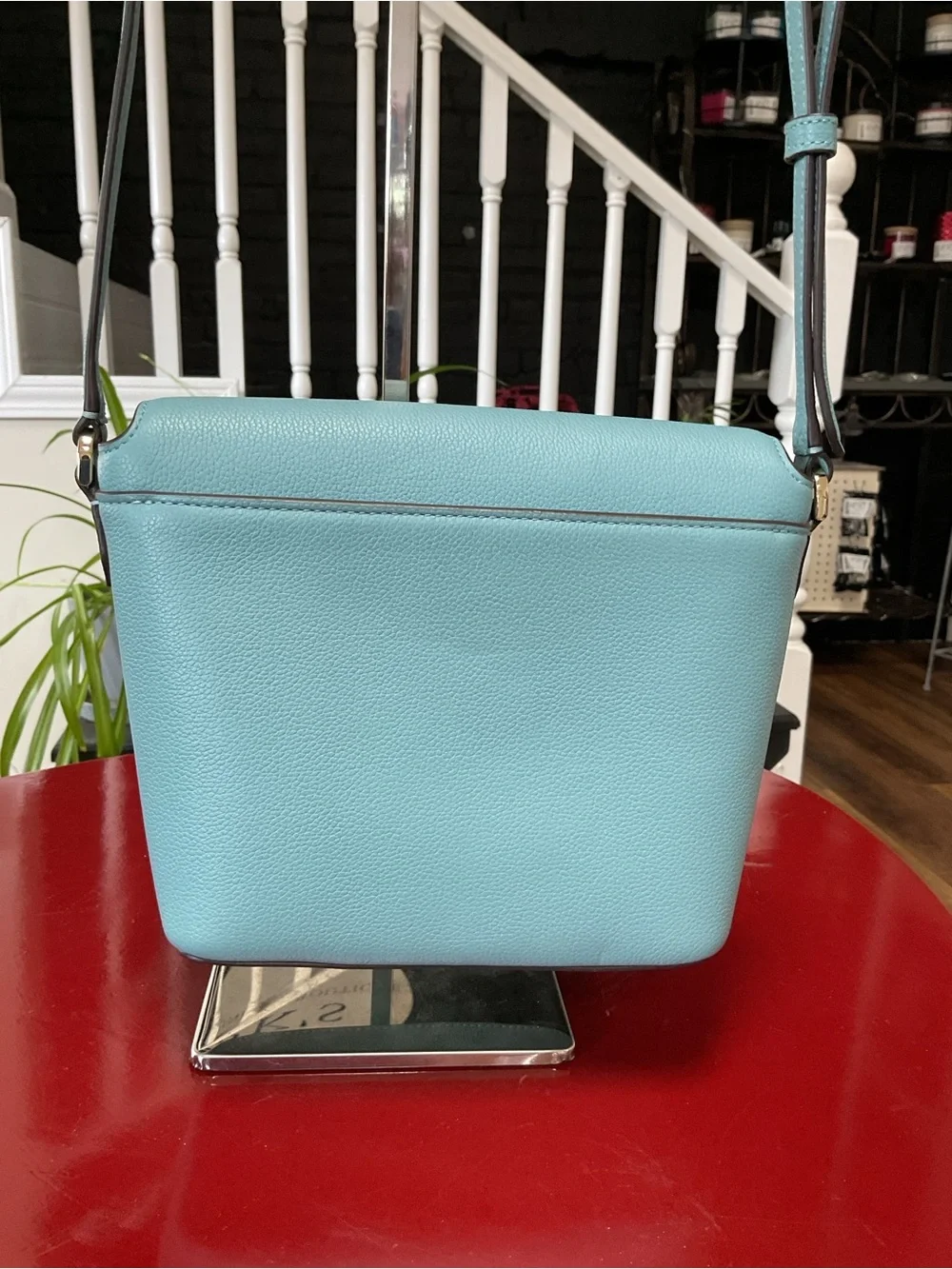 kate spade Light Blue Pebbled Leather Crossbody Bag NWOT